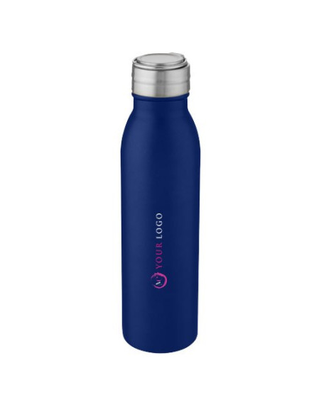 Borraccia sportiva Harper da 700 ml in acciaio inossidabile con anello in metallo