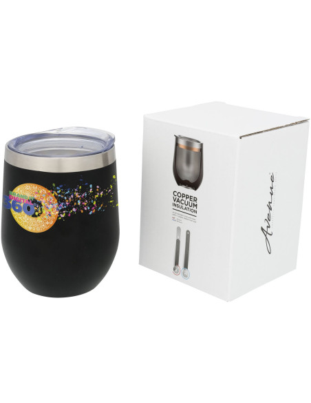 Bicchiere termico Corzo con isolamento sottovuoto in rame da 350 ml