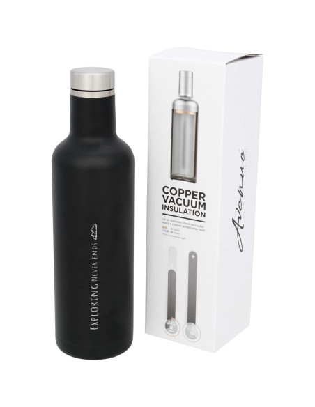 Bottiglia termica Pinto con isolamento sottovuoto in rame da 750 ml