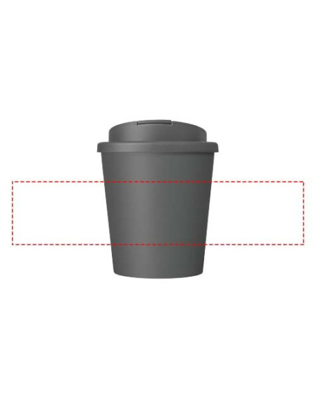 Bicchiere Americano® Espresso Eco da 250 ml in materiale riciclato con coperchio a prova di perdita