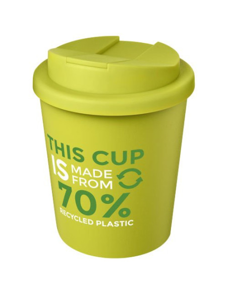 Bicchiere Americano® Espresso Eco da 250 ml in materiale riciclato con coperchio a prova di perdita