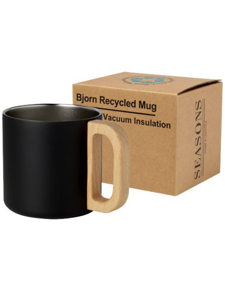Tazza in acciaio inossidabile riciclato certificato RCS da 360 ml con isolamento sottovuoto in rame Bjorn