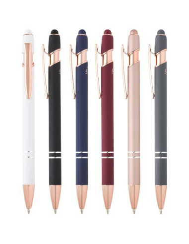 Nanna – Penna a sfera con finitura oro rosa –...