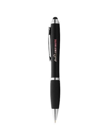 Nash – Penna a sfera colorata con stylus e impugnatura nera – 106903