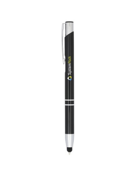 Moneta – Penna a sfera metallica con stylus – 107298