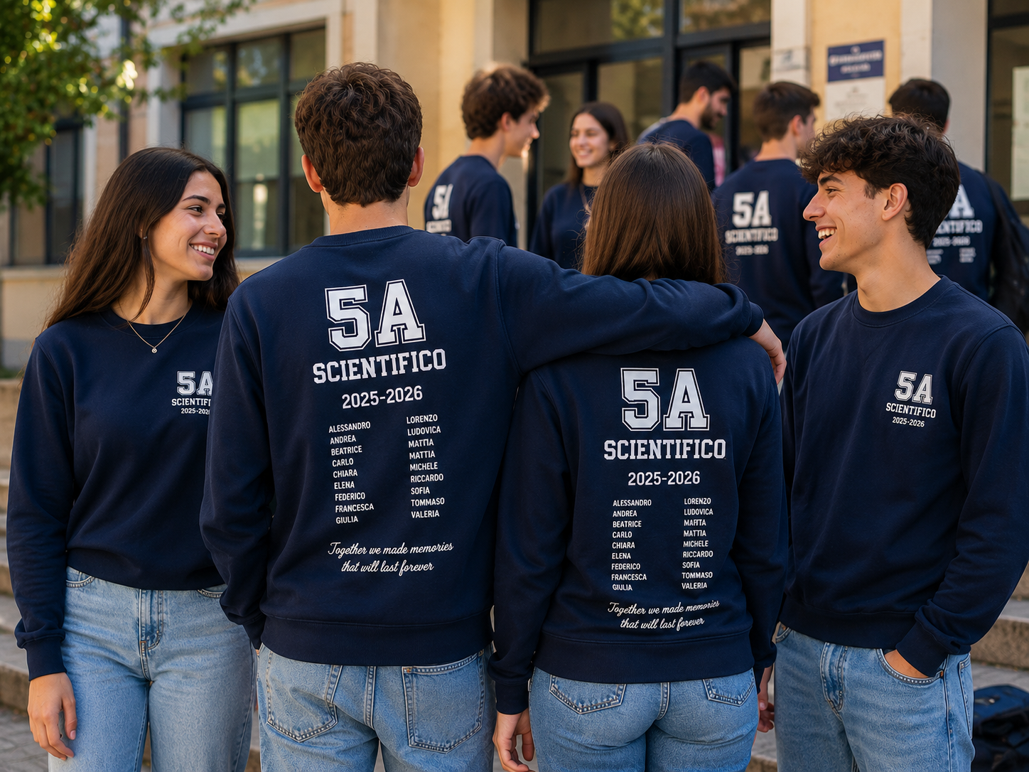 Felpa Girocollo Classe Personalizzata