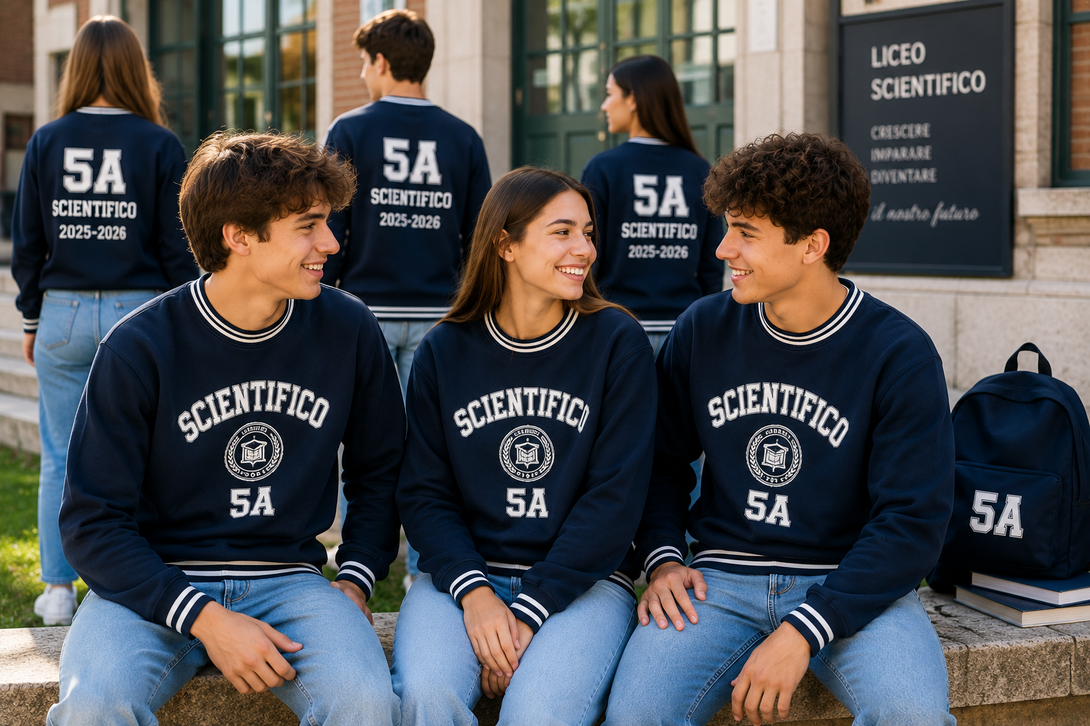 Felpa College Scuola Personalizzata